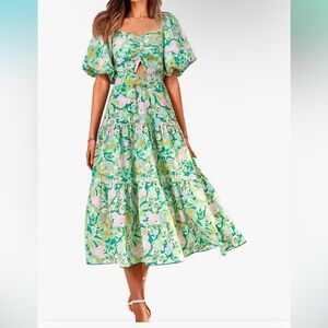 Floral Summer Midi Dress